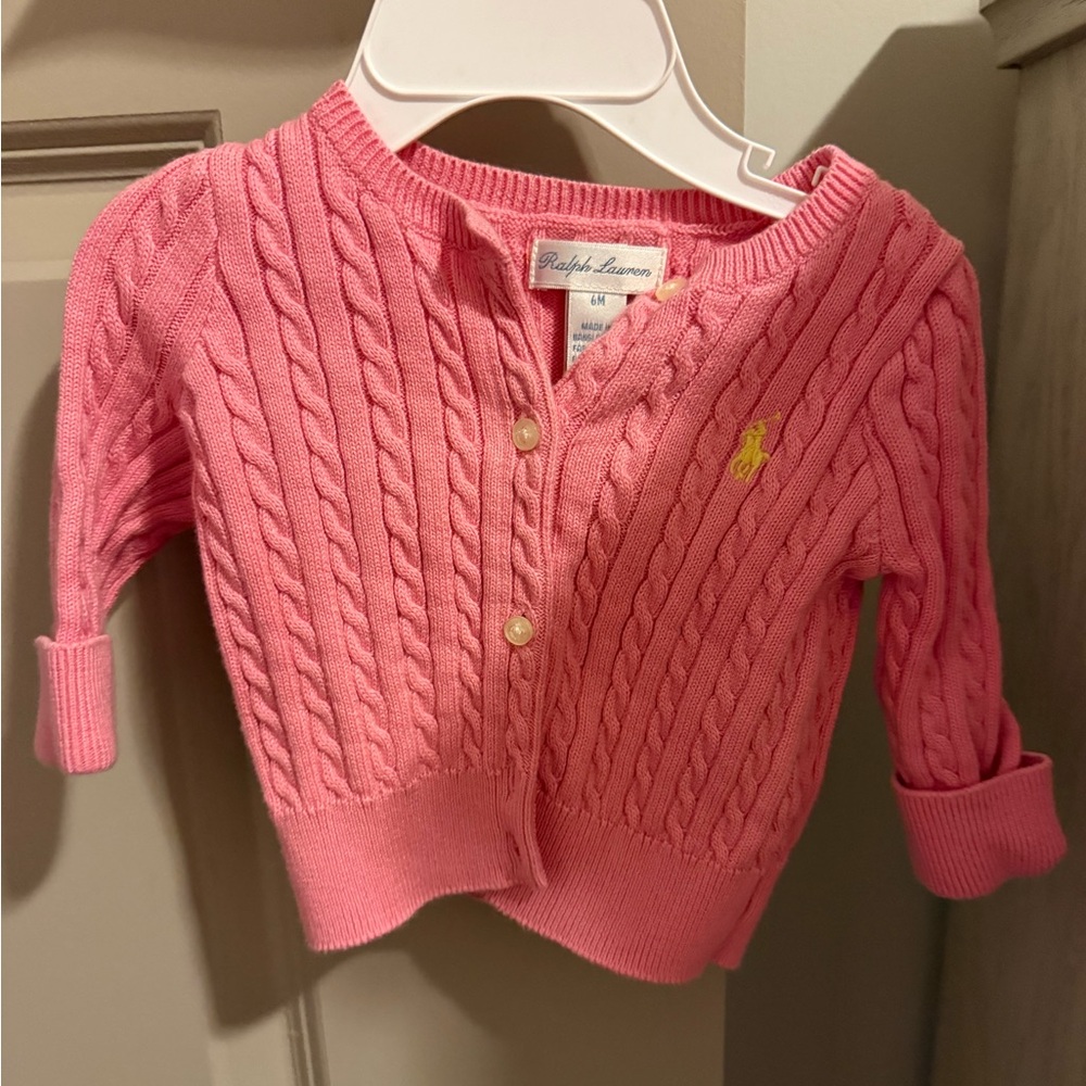 Ralph Lauren pink sweater. New condition.